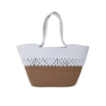 Flettet tasker med flad bund