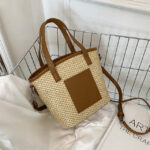 Hæklet strandtaske - Brun