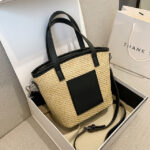 Hæklet strandtaske - Noir