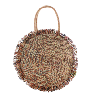 Strå strandtaske - Noir