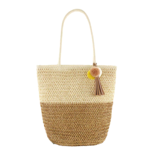 Strandtaske med lynlås - Bleu