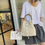 Strikket taske I flet