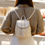 Taske flettet læder