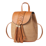 Taske flettet læder - Brun