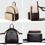 Taske I flettet læder