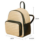 Taske I flettet læder