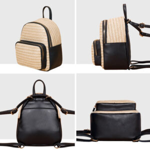 Taske I flettet læder